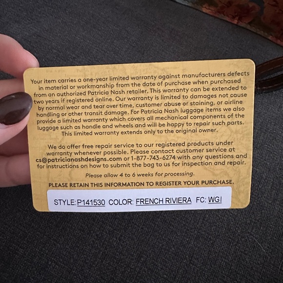 Patricia Nash LOCRI French Riviera Crossbody Bag. - Picture 9 of 13